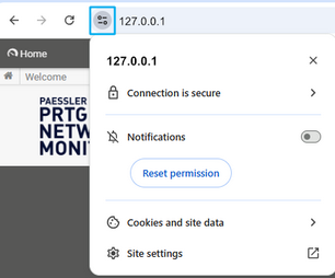 View Site Information Icon in Google Chrome