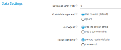Data Settings